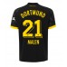 Borussia Dortmund Donyell Malen #21 Replika Borta matchkläder 2023-24 Korta ärmar